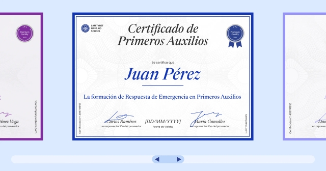 15 plantillas gratis de certificado de primeros auxilios