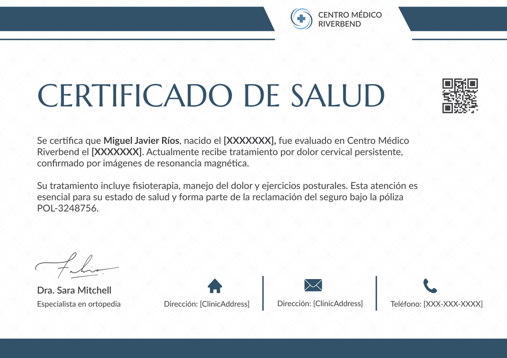 Pulsa para obtener tu modelo de certificado médico pulido - Horizontal Pulsa para obtener tu modelo de certificado médico pulido - Horizontal