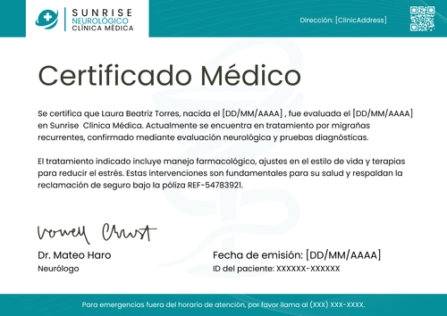 Optimiza tu modelo de certificado médico organizado - Horizontal Optimiza tu modelo de certificado médico organizado - Horizontal