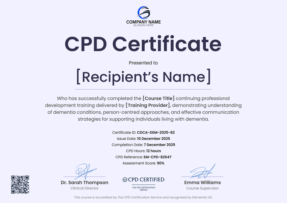 Polished Carer Certificate Template – Landscape Polished Carer Certificate Template – Landscape