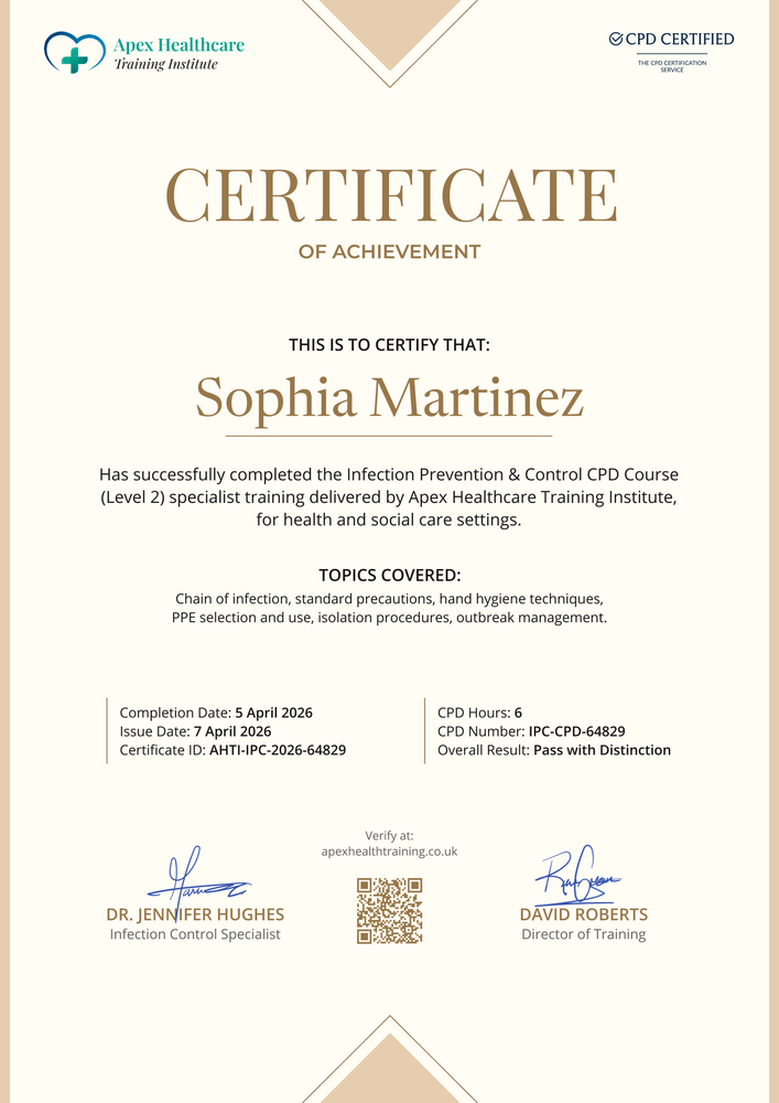 Simple Care Certificate Template – Portrait Simple Care Certificate Template – Portrait