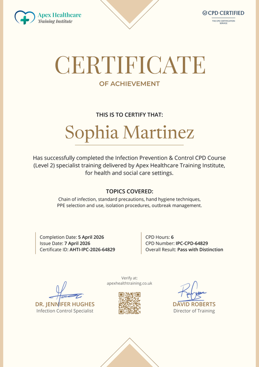 Simple Care Certificate Template – Portrait Simple Care Certificate Template – Portrait