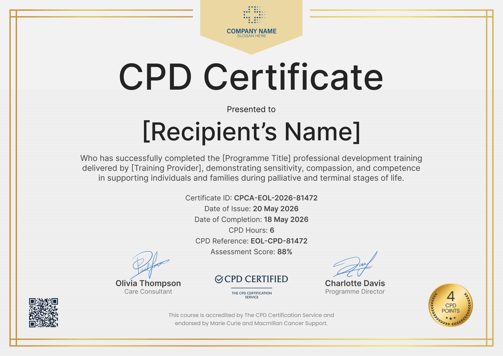 CPD Care Certificate Template - Landscape CPD Care Certificate Template - Landscape