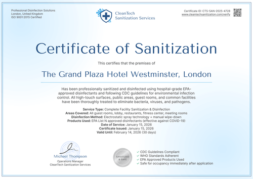 Certificate of Sanitization Template Landscape Certificate of Sanitization Template Landscape