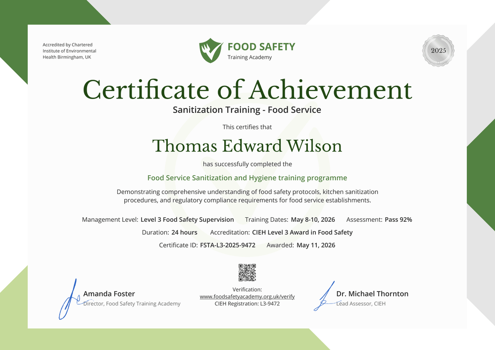 Sanitization Training Certificate Template Landscape Sanitization Training Certificate Template Landscape