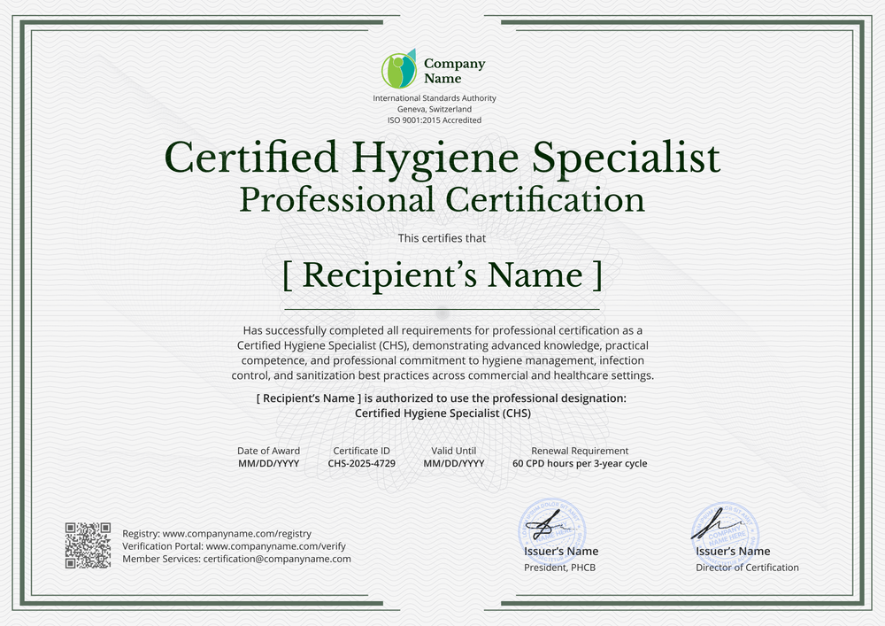 Simple Sanitization Training Certificate Template Landscape Simple Sanitization Training Certificate Template Landscape