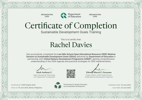 Green Sustainable Development Certificate Template – Landscape Green Sustainable Development Certificate Template – Landscape