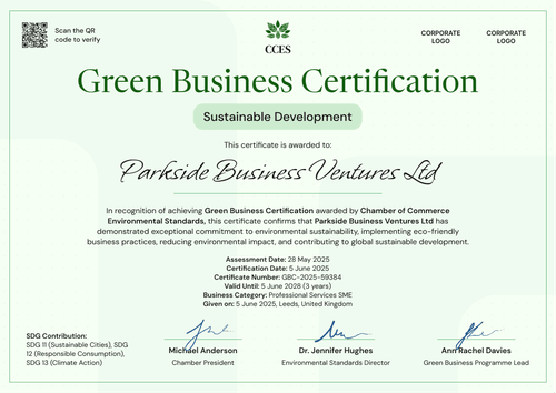 Editable Sustainable Development Certificate Template in Green - Landscape Editable Sustainable Development Certificate Template in Green - Landscape