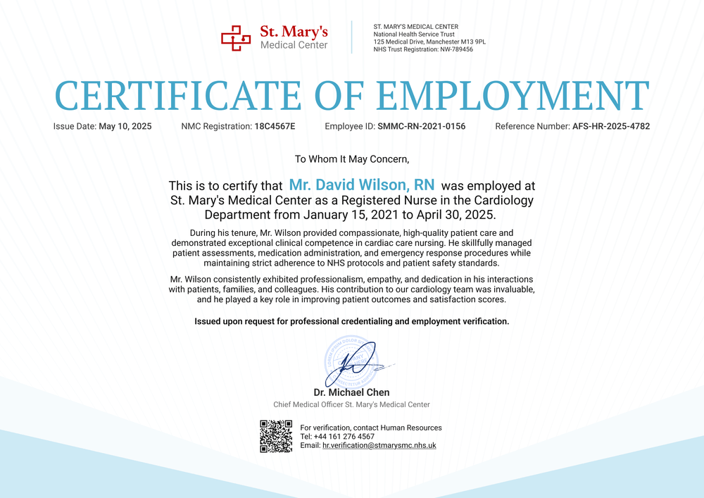 Professional Work Experience Certificate Template – Landscape Professional Work Experience Certificate Template – Landscape