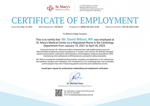 Professional Work Experience Certificate Template – Landscape Professional Work Experience Certificate Template – Landscape
