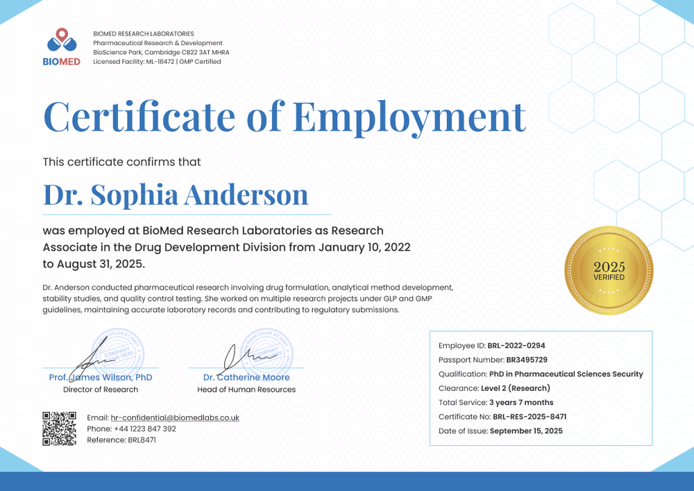 Professional Work Experience Certificate Template – Landscape Professional Work Experience Certificate Template – Landscape