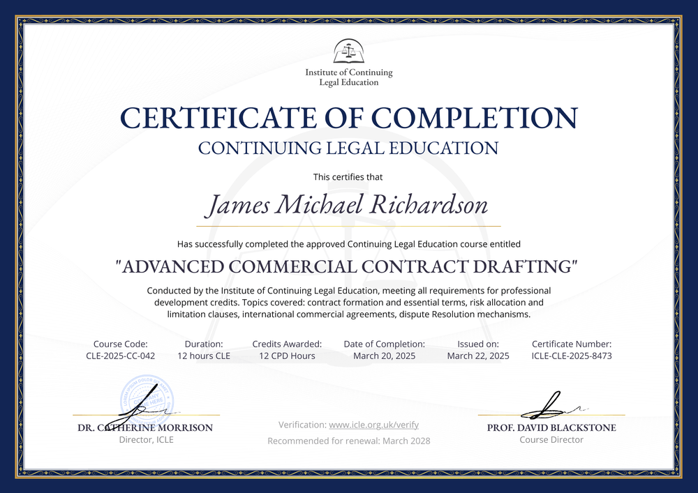 Free Formal Lawyer Certificate Template – Landscape Free Formal Lawyer Certificate Template – Landscape