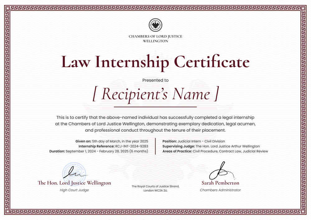 Bold Lawyer Certificate Template – Landscape Bold Lawyer Certificate Template – Landscape