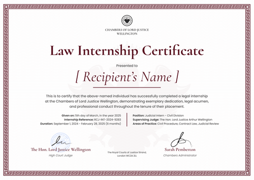 Bold Lawyer Certificate Template – Landscape Bold Lawyer Certificate Template – Landscape