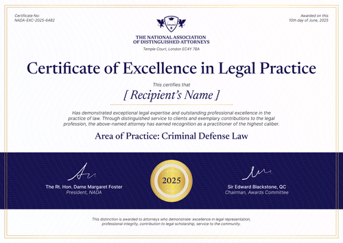 Free Lawyer Certificate Template – Landscape Free Lawyer Certificate Template – Landscape