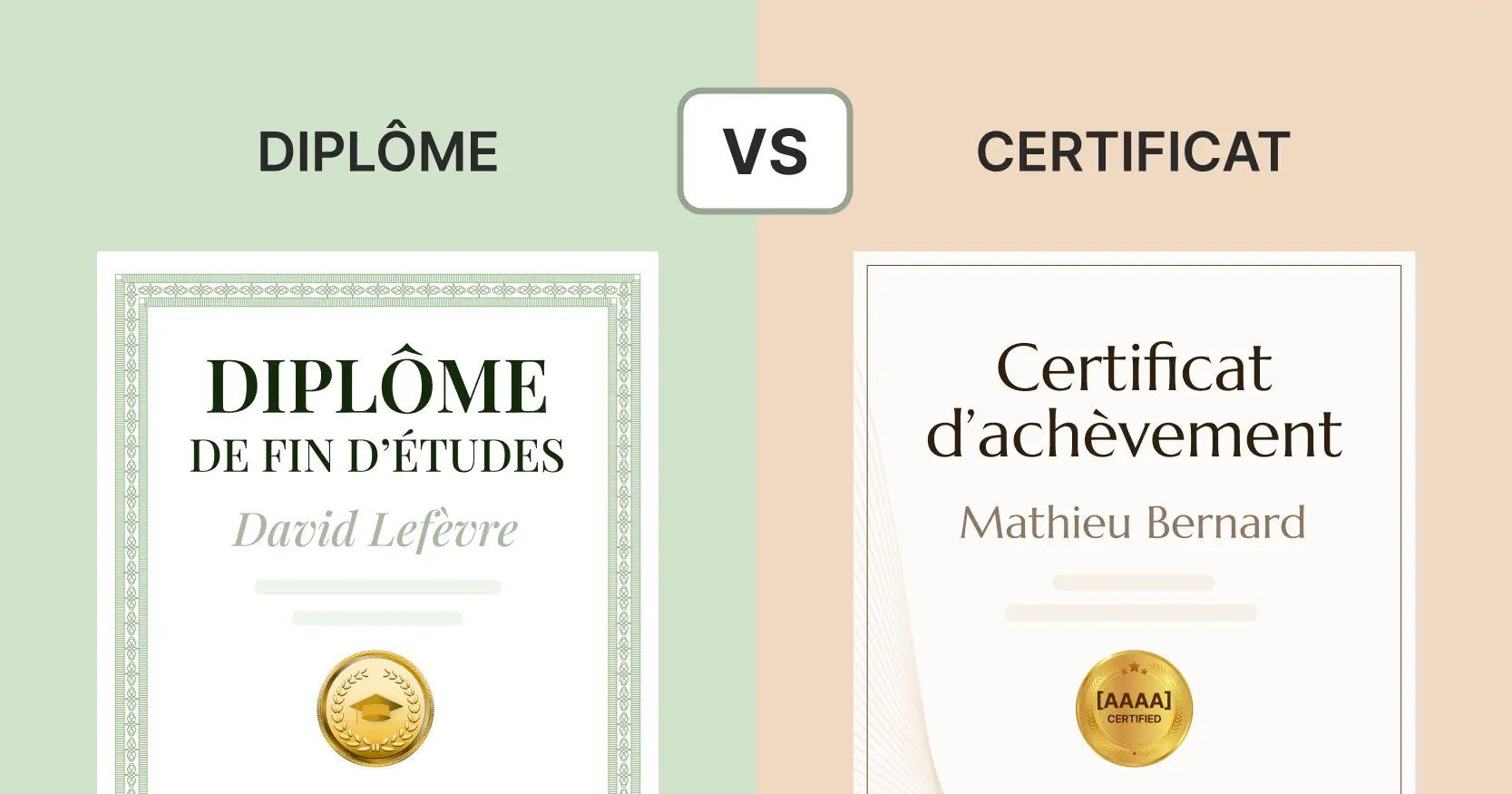 Certificat ou diplôme : quelle est la différence ?