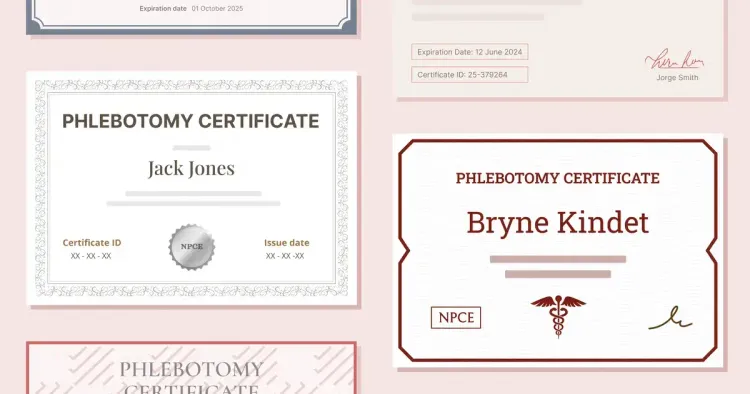 Phlebotomy Certificate Templates: Free and Customizable cover image Phlebotomy Certificate Templates: Free and Customizable cover image