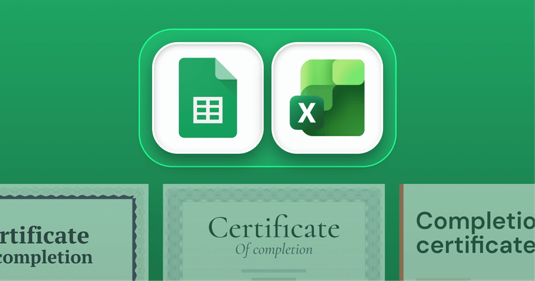 How to Generate Certificates from Google Sheets and Excel in 2026? cover image How to Generate Certificates from Google Sheets and Excel in 2026? cover image