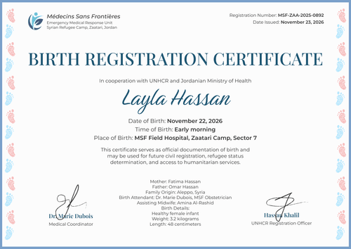Birth Certificate Template – Landscape Birth Certificate Template – Landscape