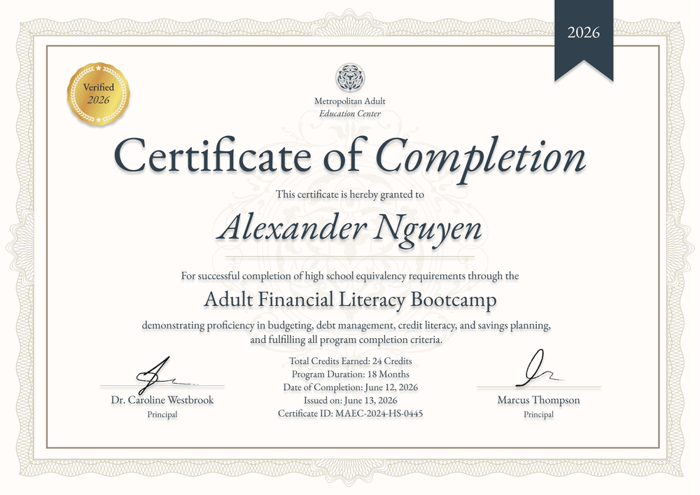 Unique and brown certificate of completion template Unique and brown certificate of completion template