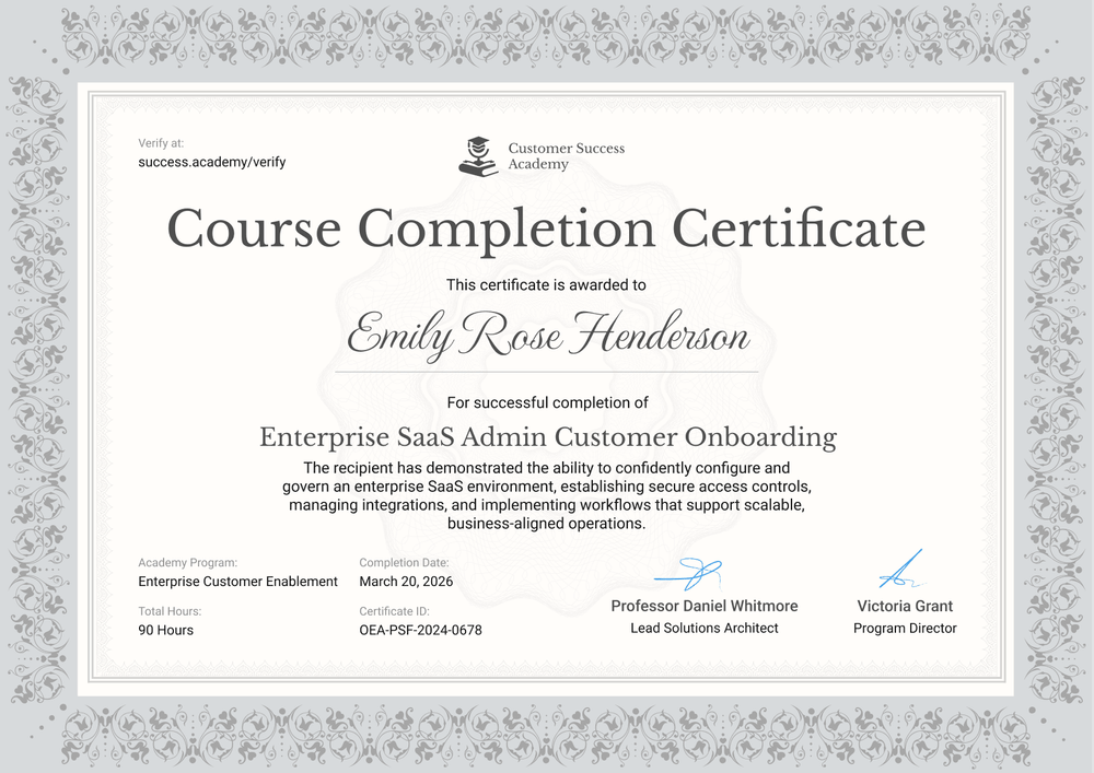 Ornamental and grey certificate of completion template Ornamental and grey certificate of completion template