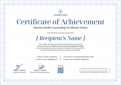Edit Mental Health Counseling Certificate – Landscape Edit Mental Health Counseling Certificate – Landscape