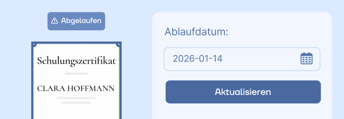 Verlängerung von Zertifikaten Verlängerung von Zertifikaten