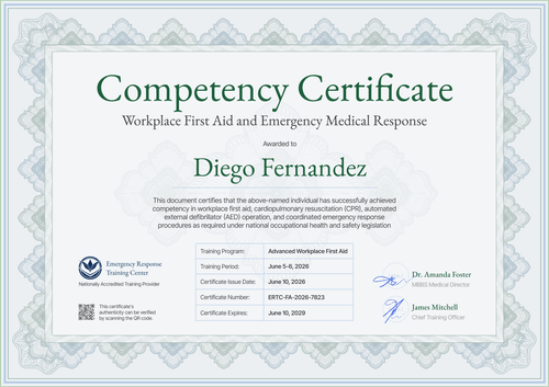 Certificate of Competency Template – Landscape Certificate of Competency Template – Landscape