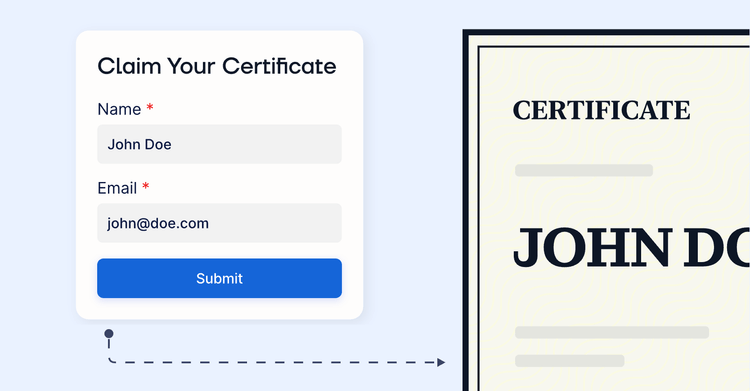 How to Let Recipients Request Their Own Certificate cover image How to Let Recipients Request Their Own Certificate cover image