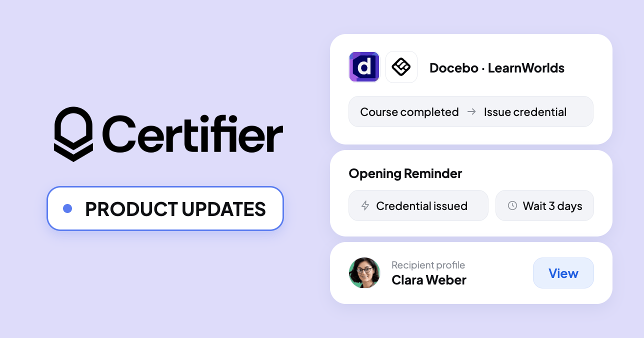 What’s New in Certifier: October 2026 cover image What’s New in Certifier: October 2026 cover image
