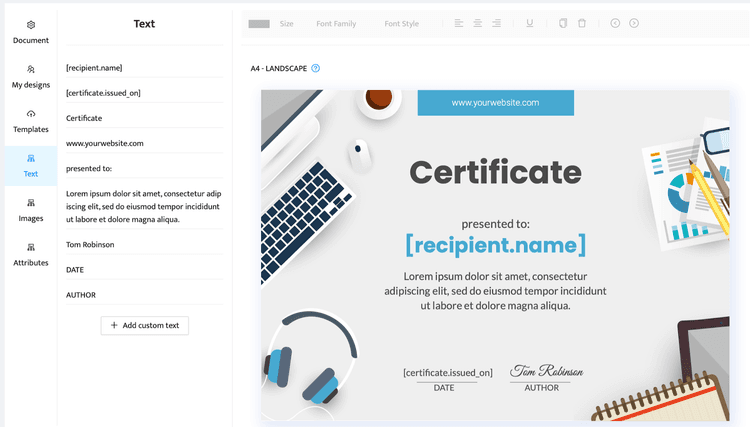 Create Certificates Without a Graphic Designer. Here’s How to Do It