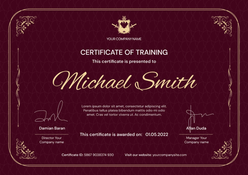 Free Training Certificate Templates - Easy to Get and Edit - Certifier Free Training Certificate Templates - Easy to Get and Edit - Certifier