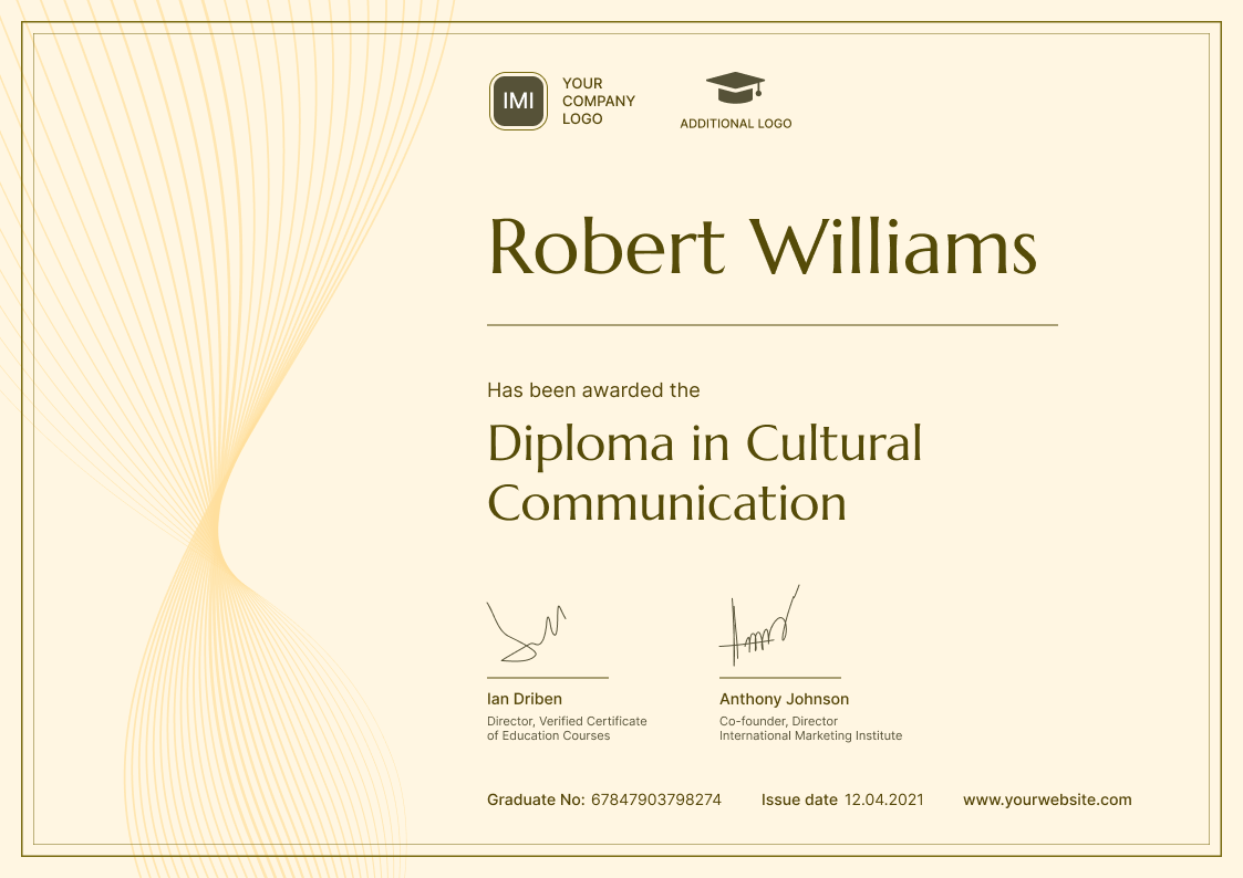 Modern and professional development certificate template