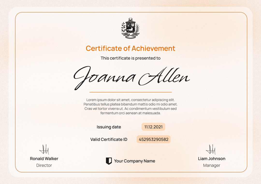 Free Achievement Certificate Templates Easy to Customize