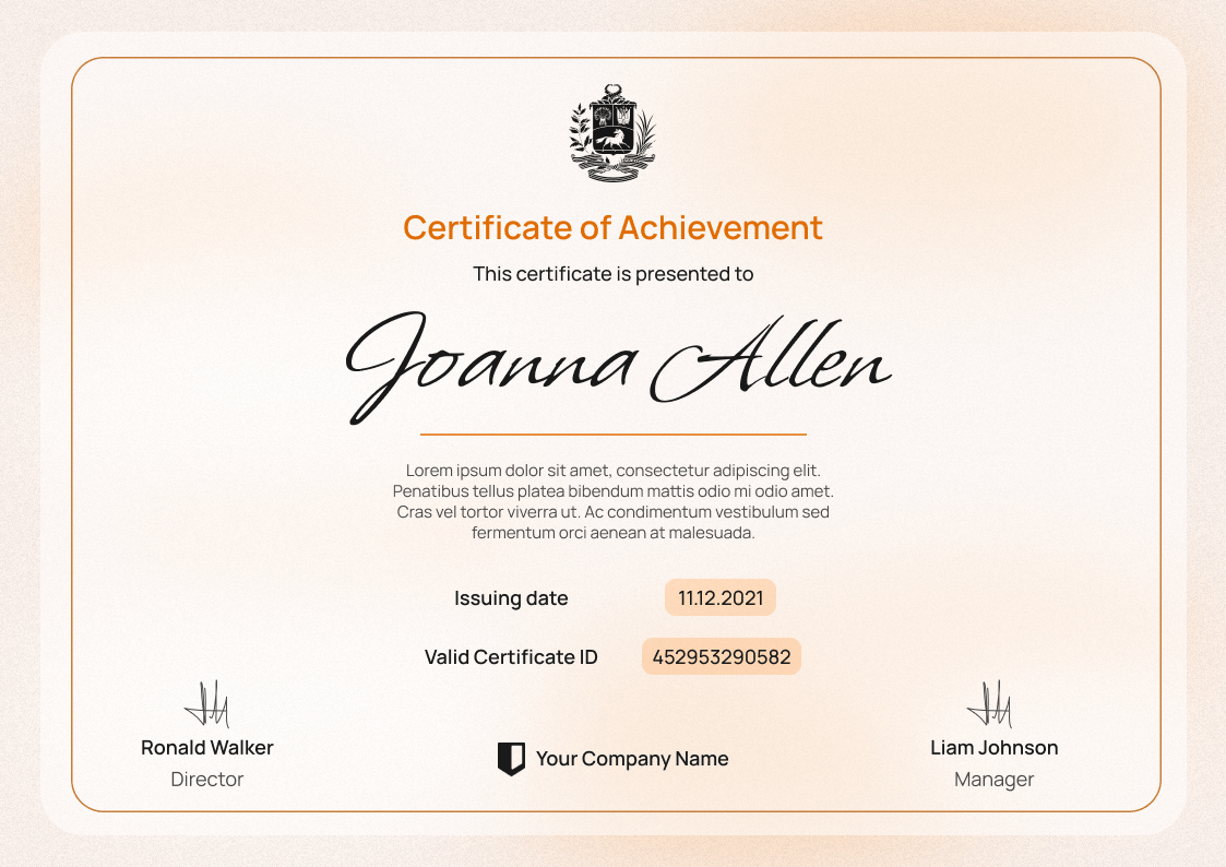 Free Google Slides Certificate Templates Easy to Download