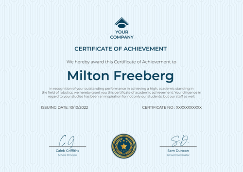 Simple Certificate Templates for Quick Recognition - Free Customization