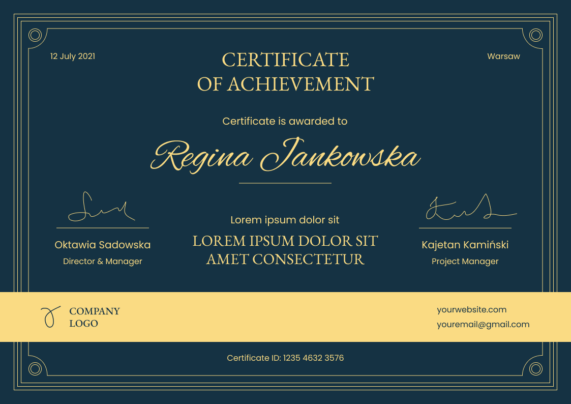 Free Certificate Templates | Certifier