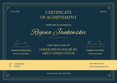 Free Course Certificate Templates – Edit and Download Now - Certifier