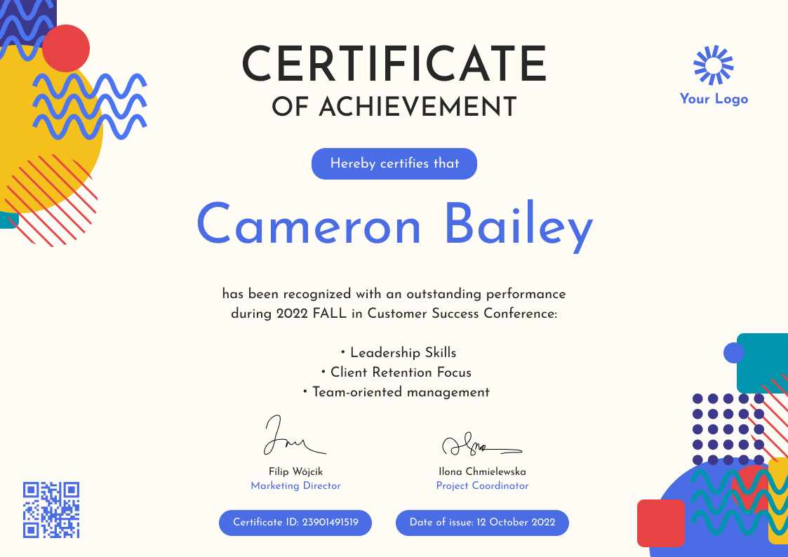 Free Achievement Certificate Templates Easy to Customize