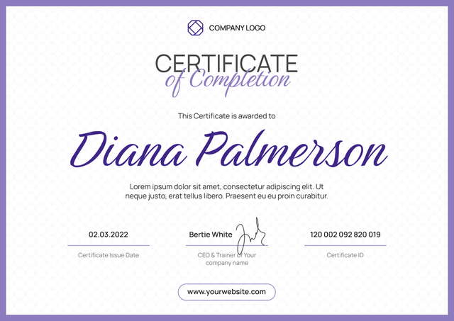 Free Webinar Certificate Templates - Download and Edit