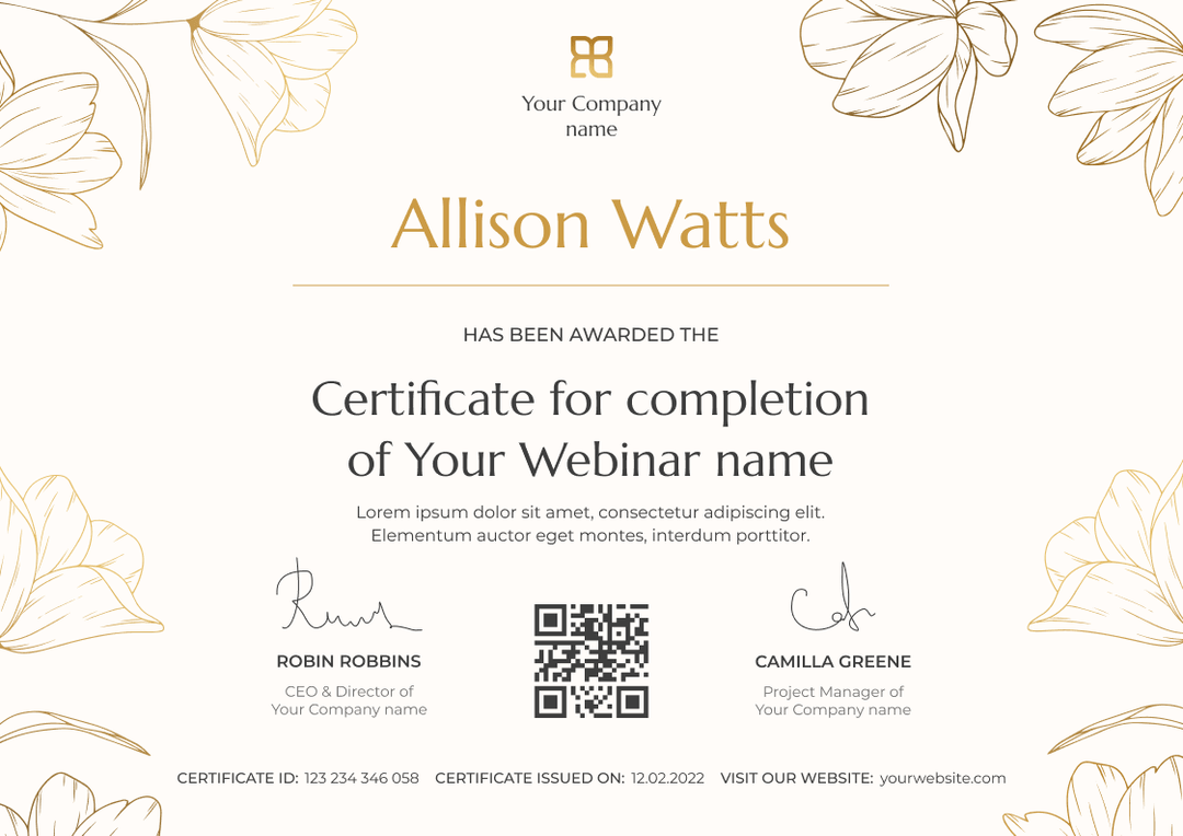 Free Certificate Templates | Certifier
