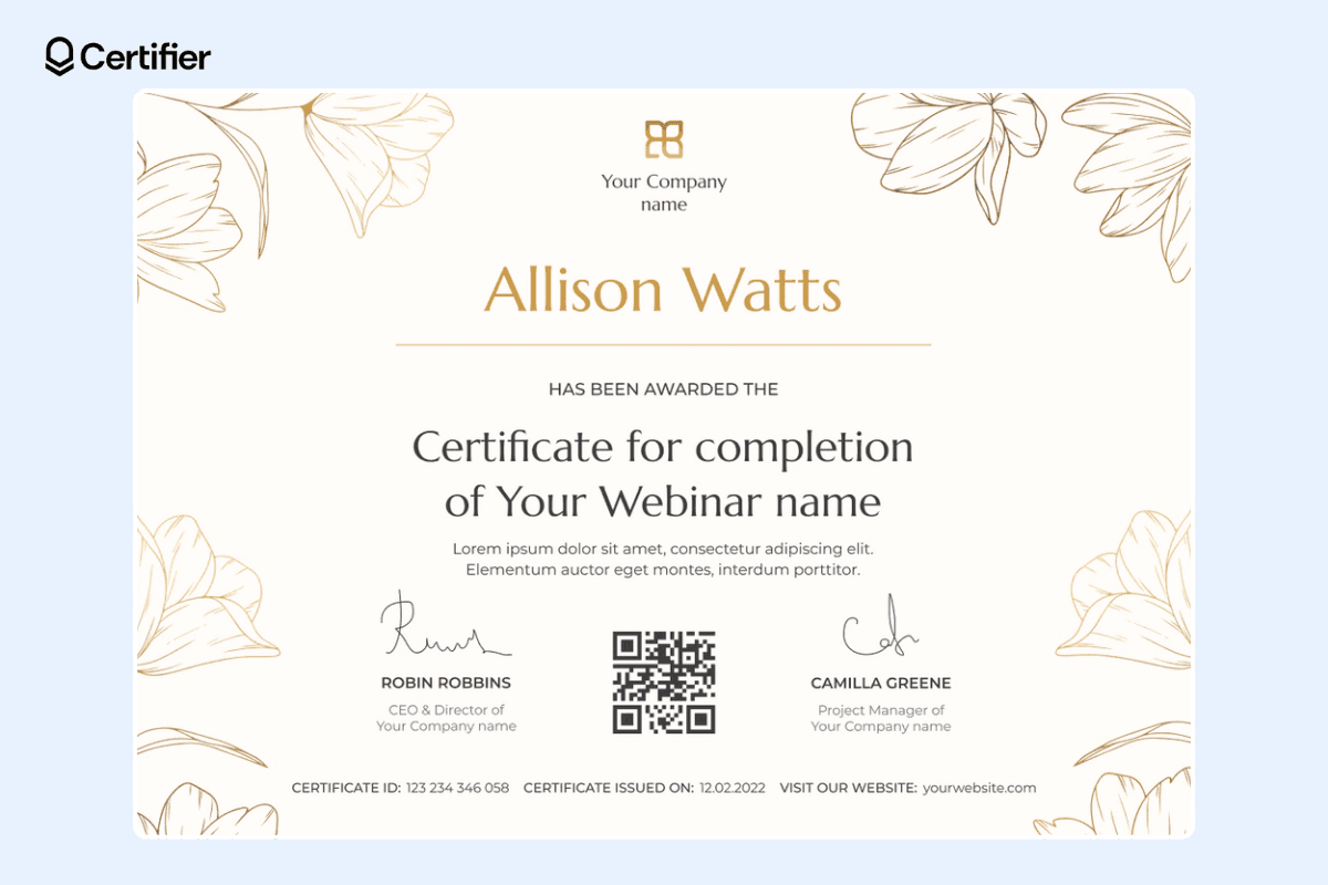42 Free PowerPoint Certificate Templates