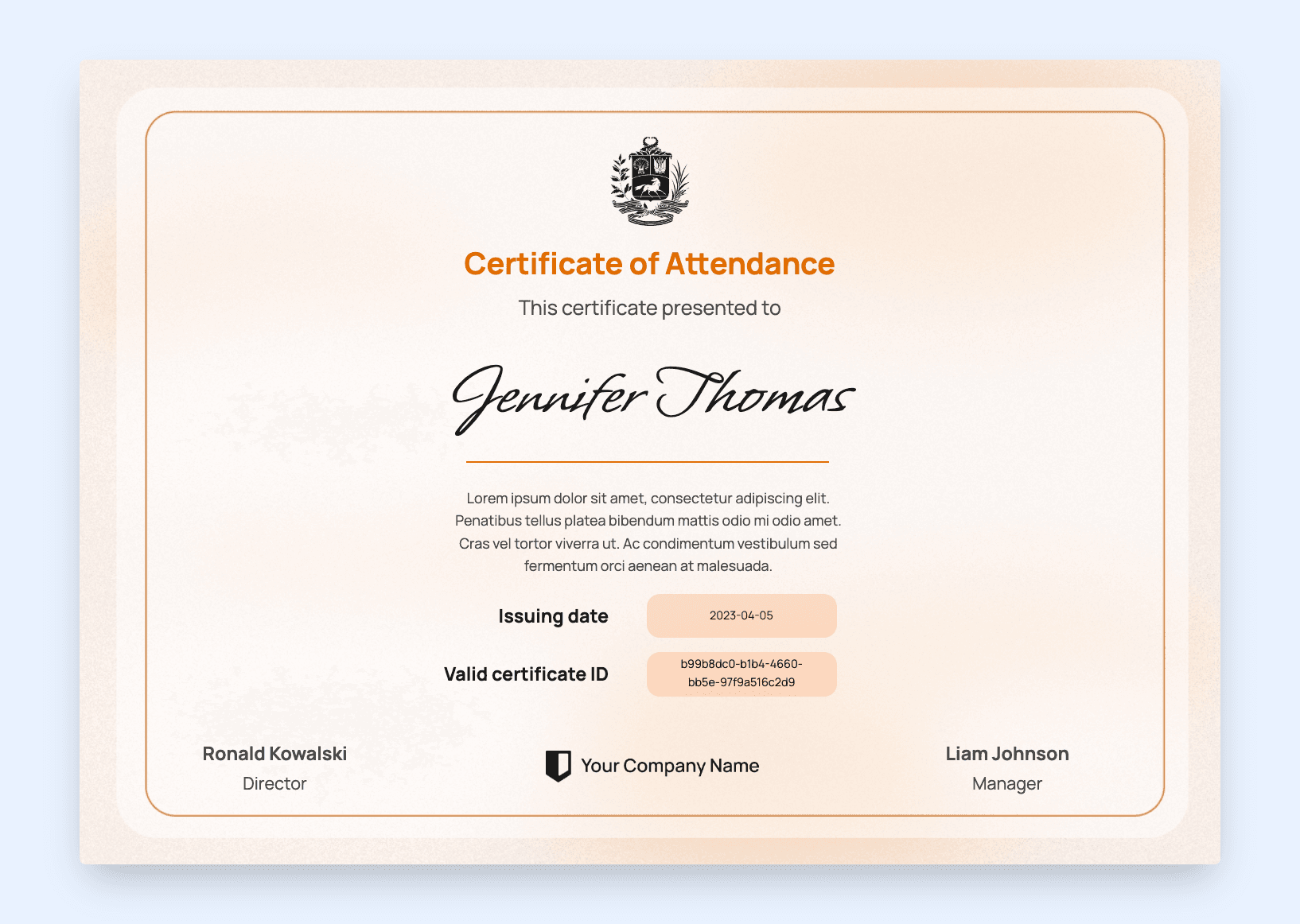 15 Free Attendance Certificate Templates Inspirations 15 free attendance certificate templates inspirations