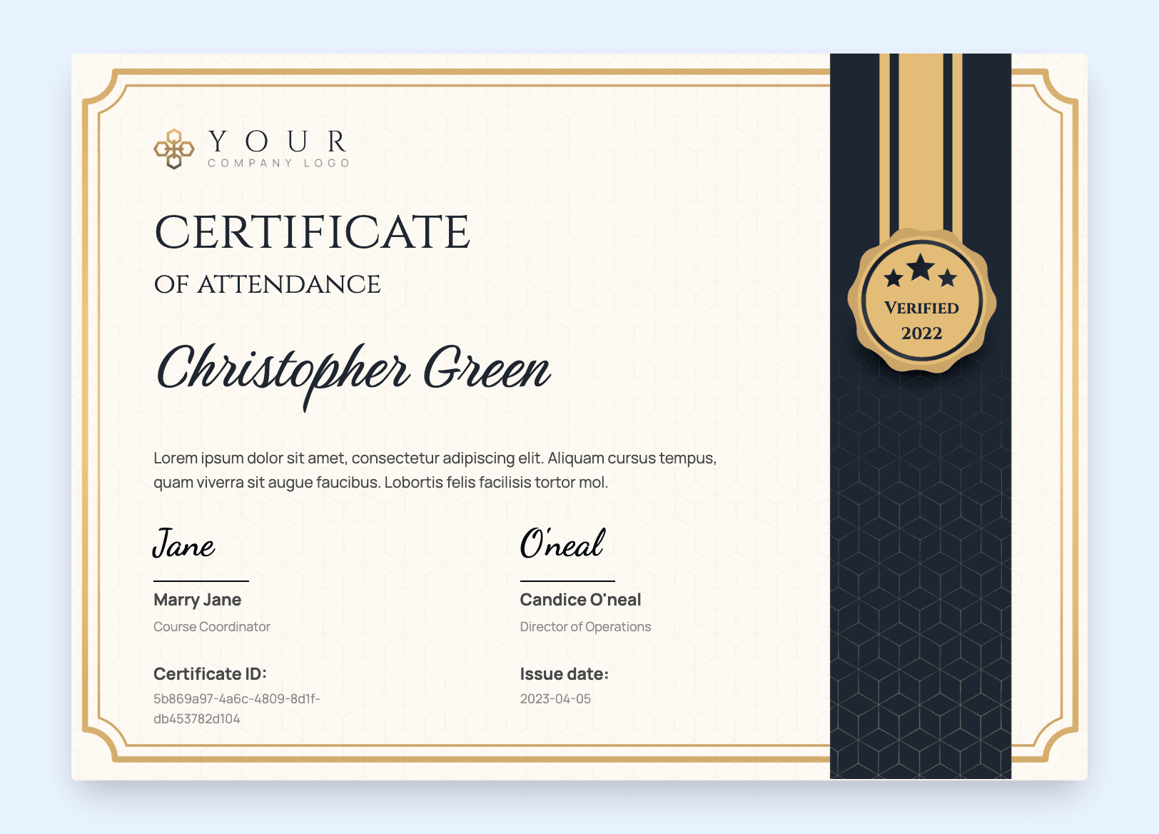 15 Free Attendance Certificate Templates Inspirations 15 Free Attendance Certificate Templates Inspirations