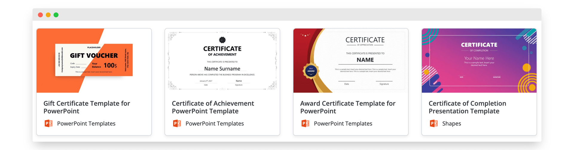 42 Free PowerPoint Certificate Templates