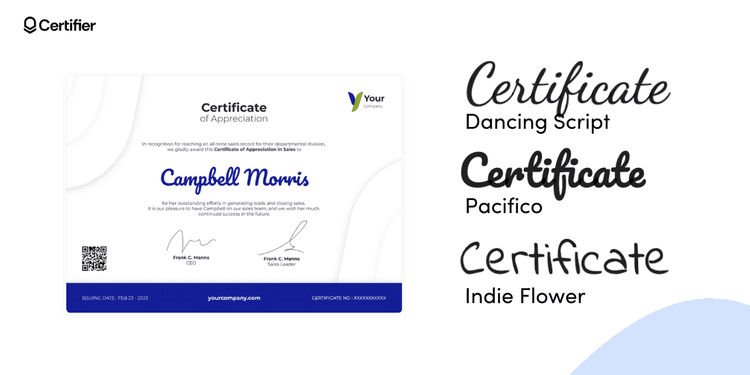 Certificate Fonts Guide: How to Choose the Perfect One