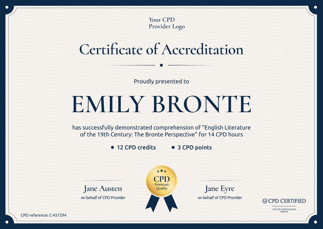 CPD Certificate Templates - Download and Edit for Free