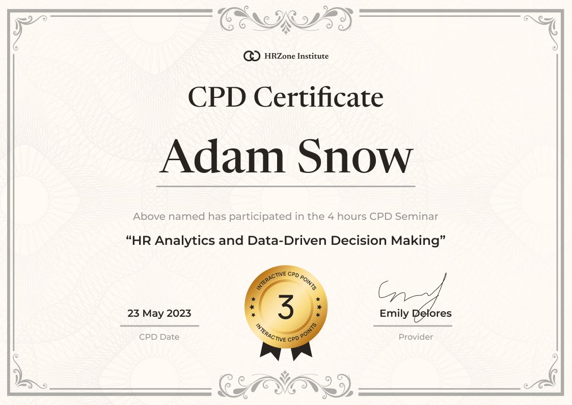 CPD Certificate Templates - Download and Edit for Free