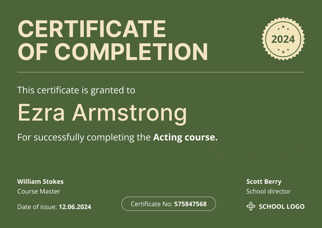 Fully Editable Certificate of Completion Templates – Free to Get