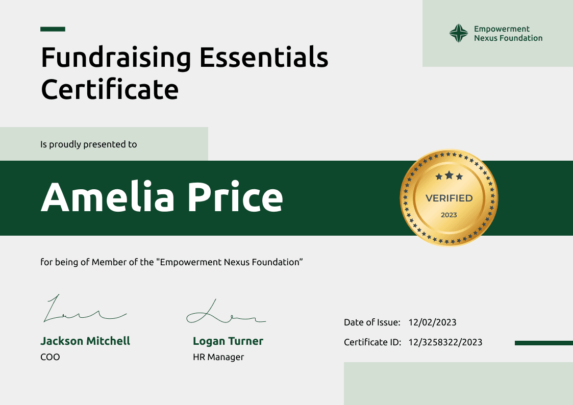 Free Nonprofit Certificate Templates - Download & Edit